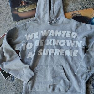 Gray Supreme Hoodie for Men